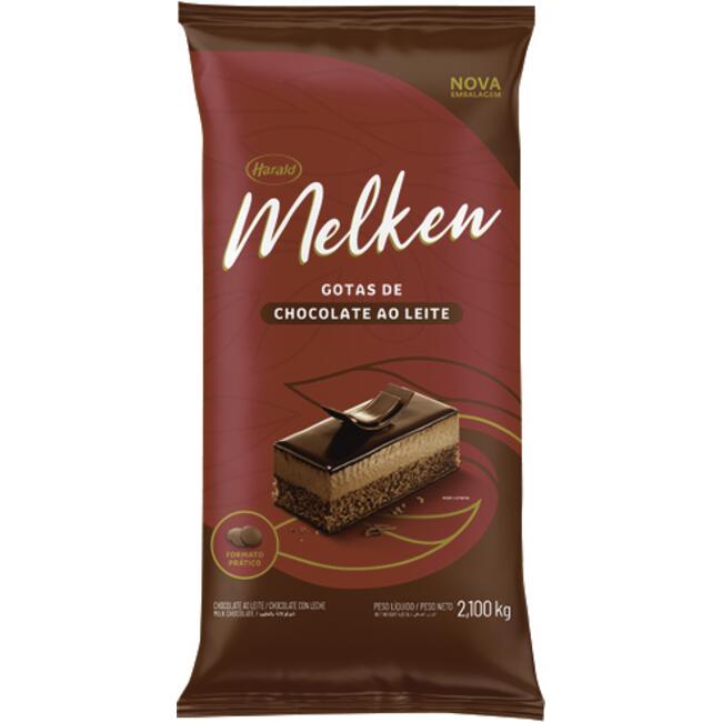 Cobertura de Chocolate em Gotas Melken Ao leite 2,100kg