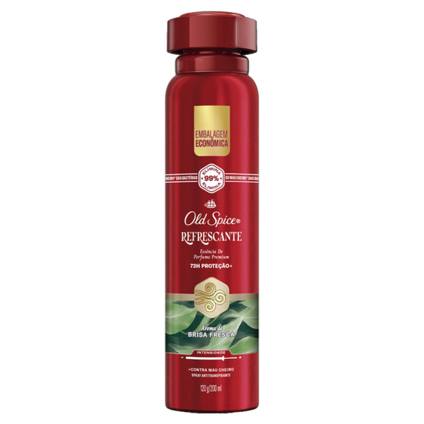 Antitranspirante Aerossol Refrescante Old Spice 200ml Spray Embalagem Econômica