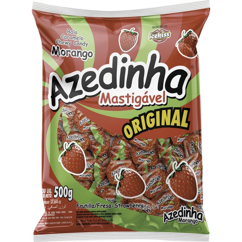 Bala Icekiss Azedinha Morango 500g