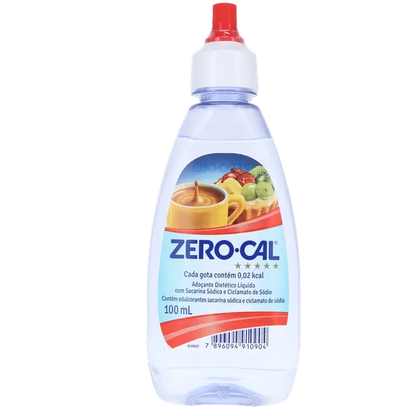Adoçante Líquido Zero-Cal 100ml - Sacarina
