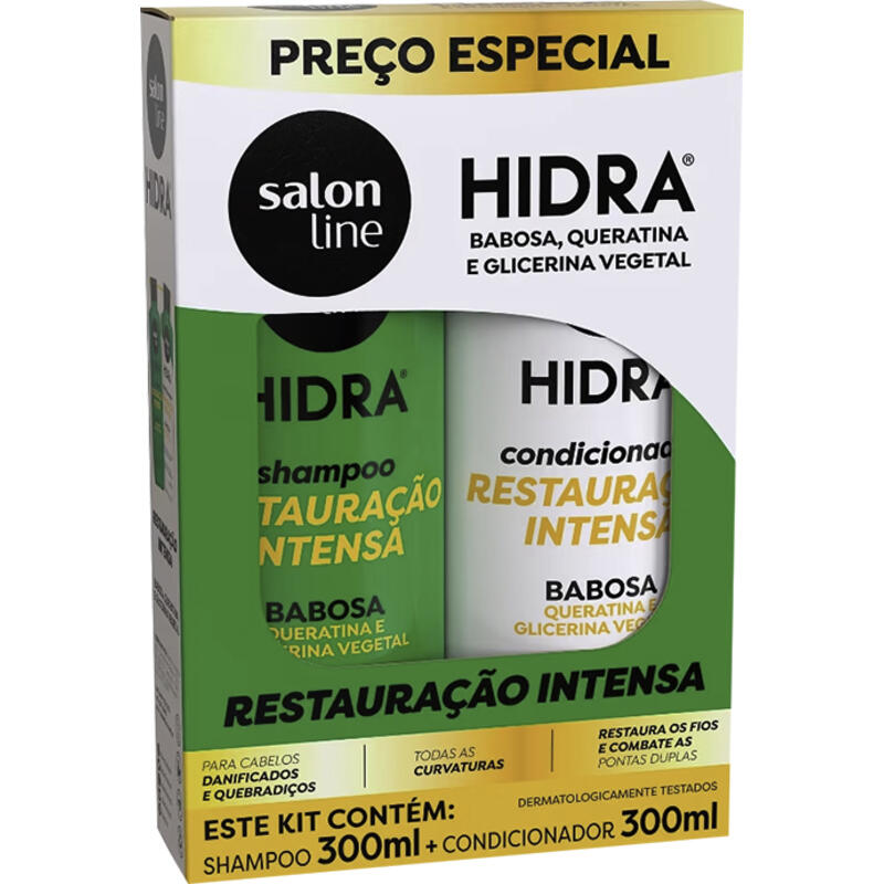 Kit Salon Line Shampoo + Condicionador Hidra Babosa