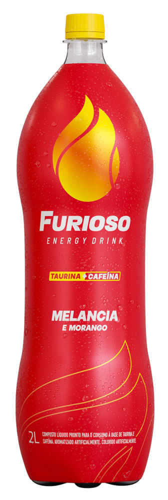 Energético Melancia e Morango Furioso Garrafa 2l