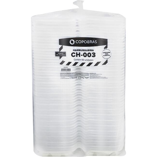 Hamburgueira Descartável Copobras CH - 003 50 un
