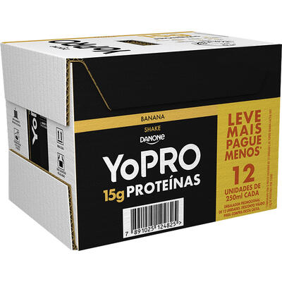 Bebida Láctea YoPro Banana 12x250ml