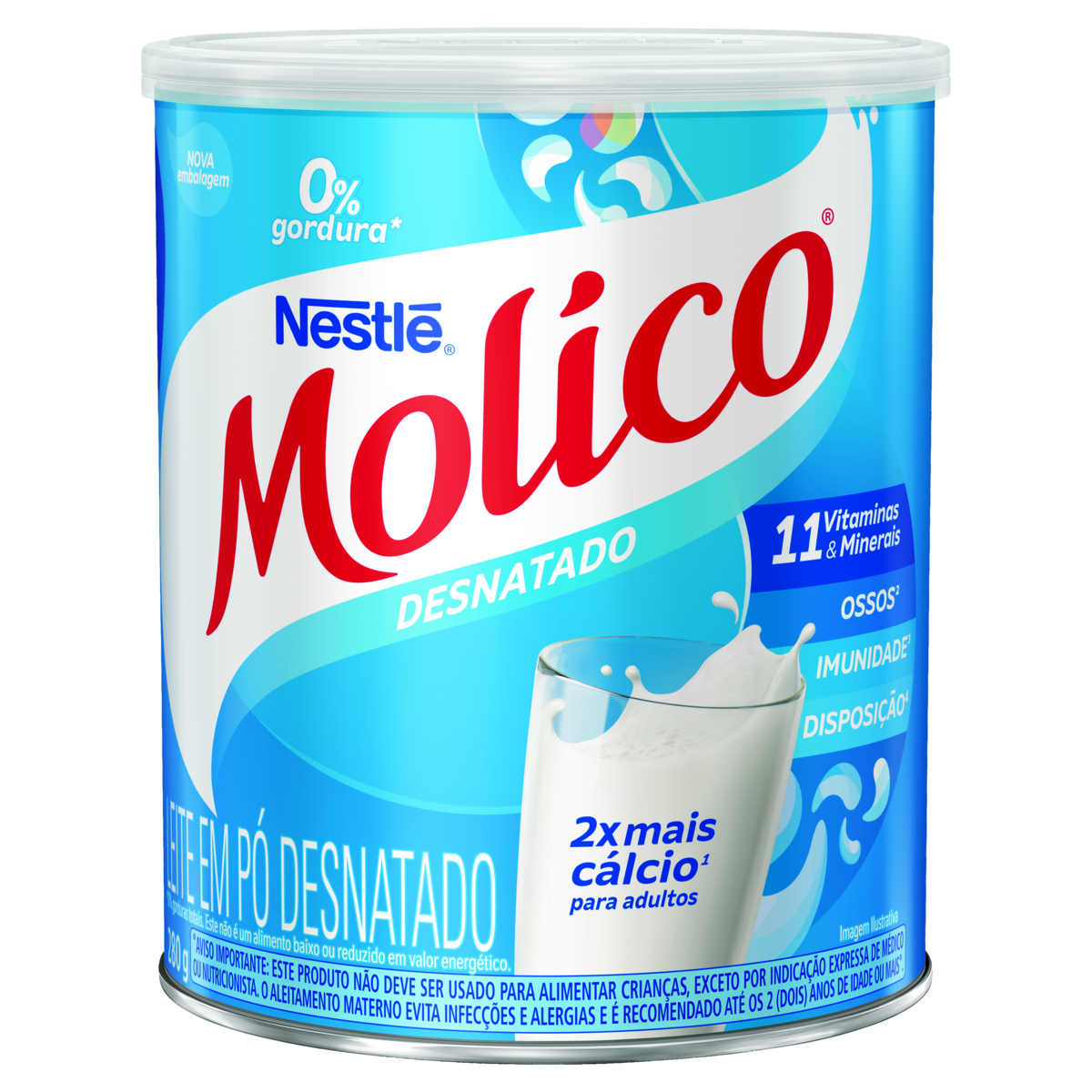 Leite em Pó MOLICO Desnatado  280g