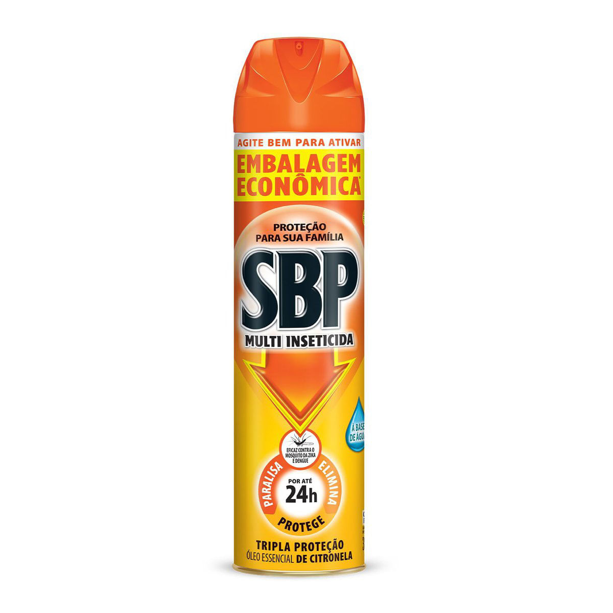 Multi Inseticida Aerossol SBP Óleo de Citronela 380ml Embalagem Econômica
