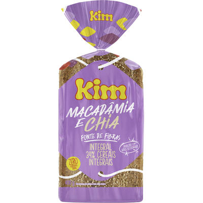 Pão de Forma Kim Macadâmia e Chia 400g