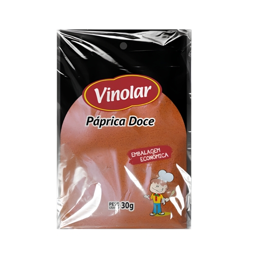 Tempero Vinolar Paprica Doce Embalagem Econômica 30g