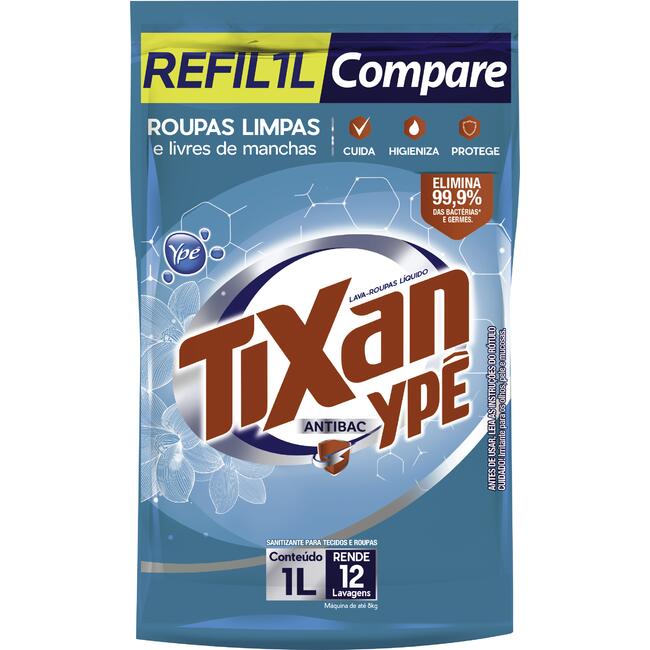 Lava Roupas Líquido Tixan Antibac 1L