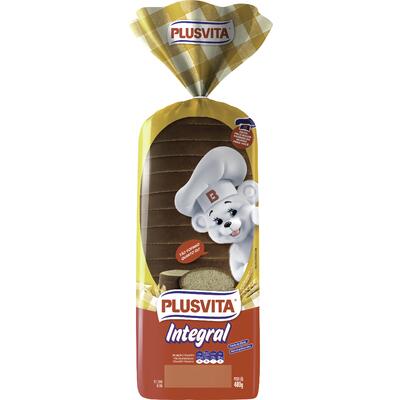 Pão de Forma Plusvita Integral 480g