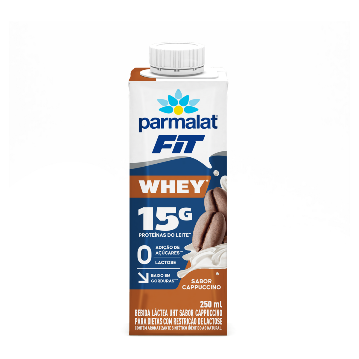 Bebida Láctea Parmalat Cappuccino Zero Lactose Fit Whey 250ml