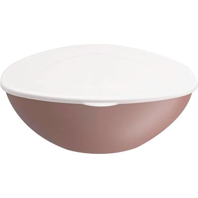 Saladeira com Tampa Coza Cinza Quente 2,5L un