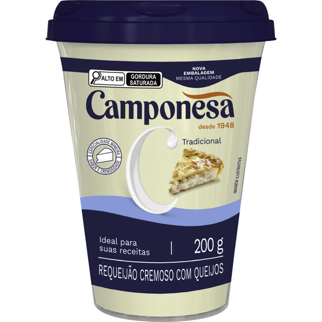 Requeijão Cremoso Camponesa Tradicional 200g