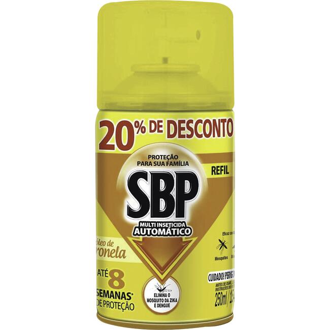 Refil Inseticida Automático SBP Citronela 250ml