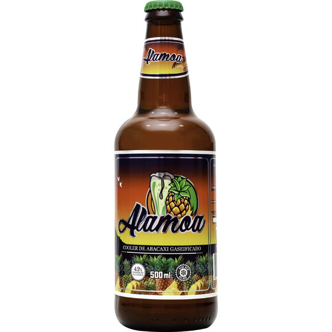 Bebida Cooler Alamoa Abacaxi Gaseificado 500ml