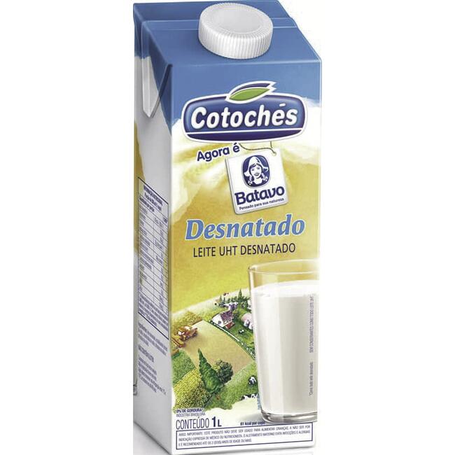 Leite Longa Vida Cotoches Desnatado 1L