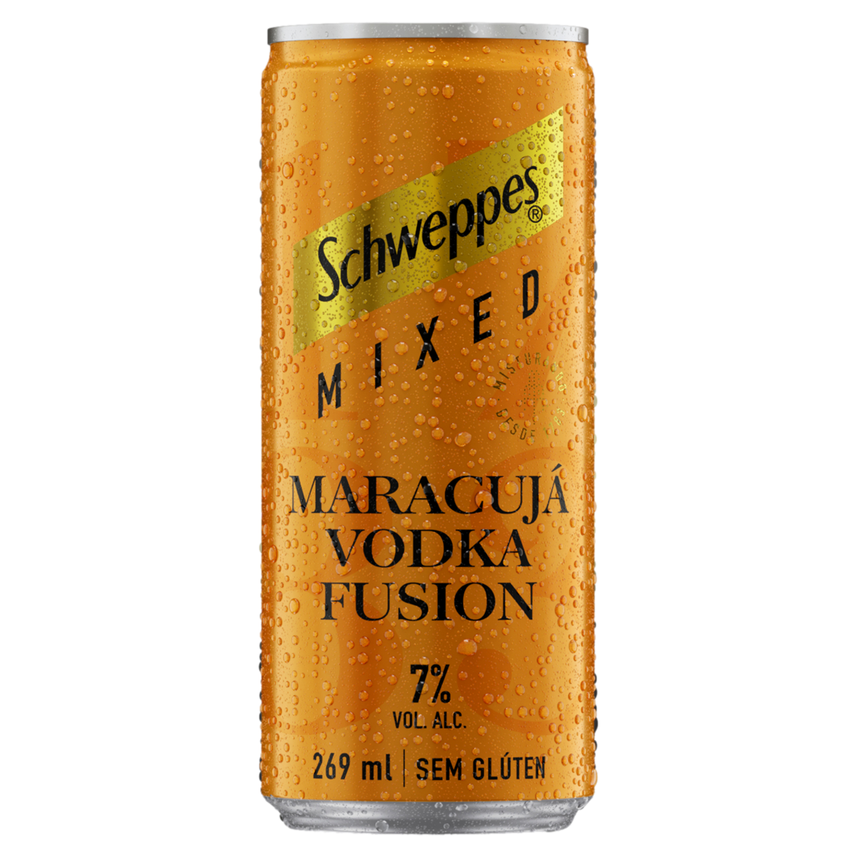 Bebida Mista SCHWEPPES Mixed Maracujá Vodka Fusion Sem Glúten 269ml