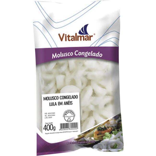 Lula em Anéis Vitalmar Congelada 400g