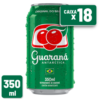 Refrigerante Guaraná Antarctica Lata 350ml Caixa c/ 18 un