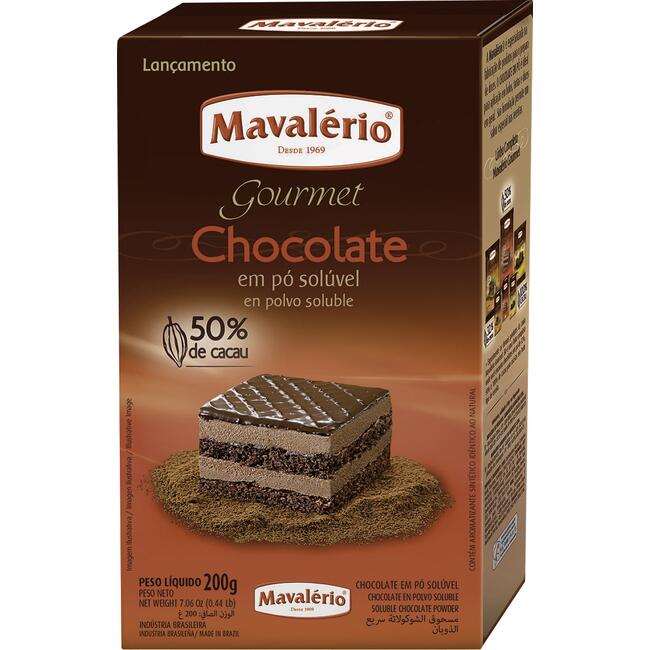Chocolate em Pó Mavalério 50% Cacau 200g