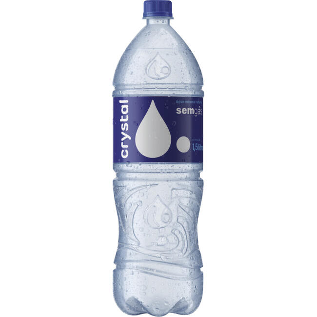 Água Mineral Natural Crystal sem Gás Garrafa 1,5L