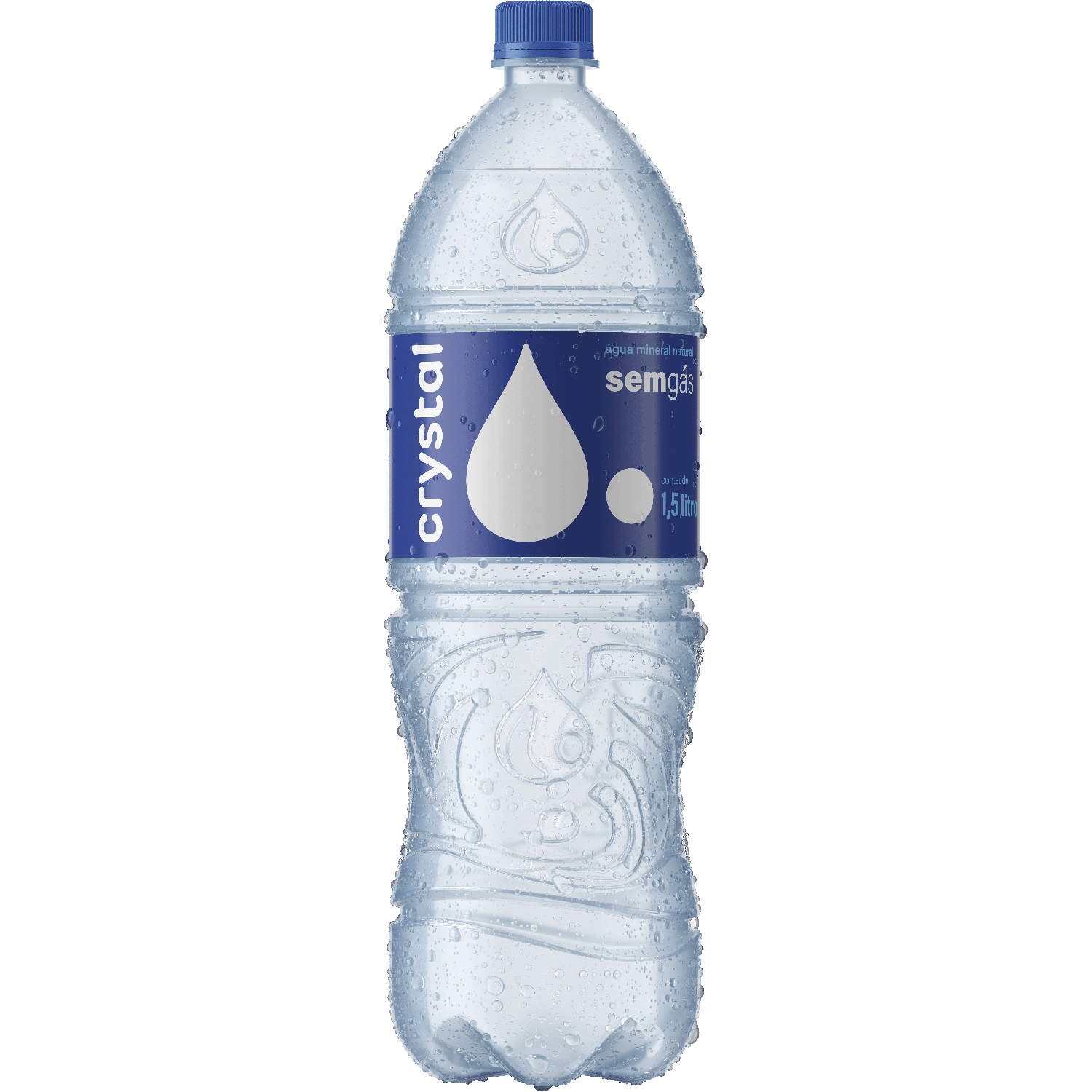 Água Mineral Natural Crystal sem Gás Garrafa 1,5L