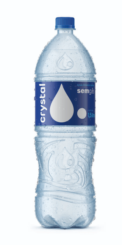 Água Mineral Natural Crystal sem Gás Garrafa 1,5L