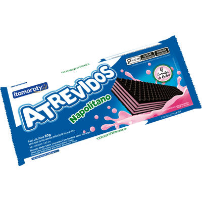 Biscoito Wafer Atrevidos Napolitano 80g
