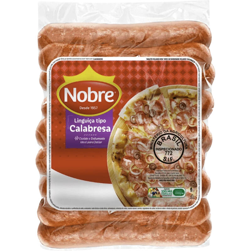 Linguiça Tipo Calabresa Nobre Reta 2,5kg