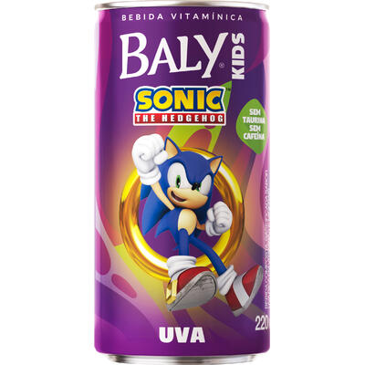 Bebida Composta Gaseificada Baly Sonic Uva 220ml
