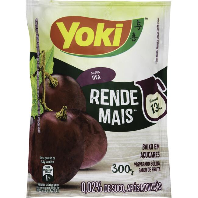 Refresco em Pó Yoki Uva 300g