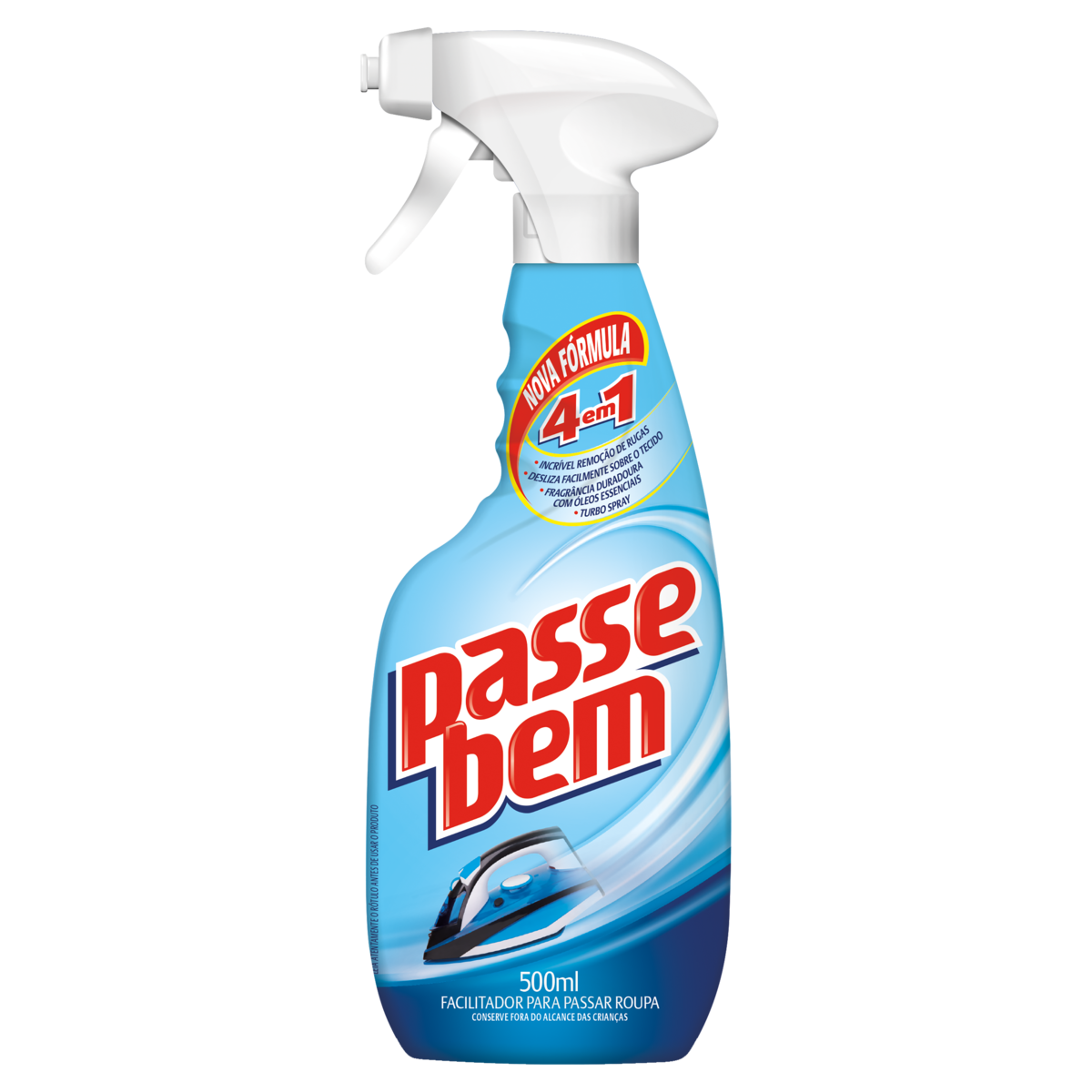 Facilitador Spray de Passar Roupas Passe Bem 3 em 1 500ml