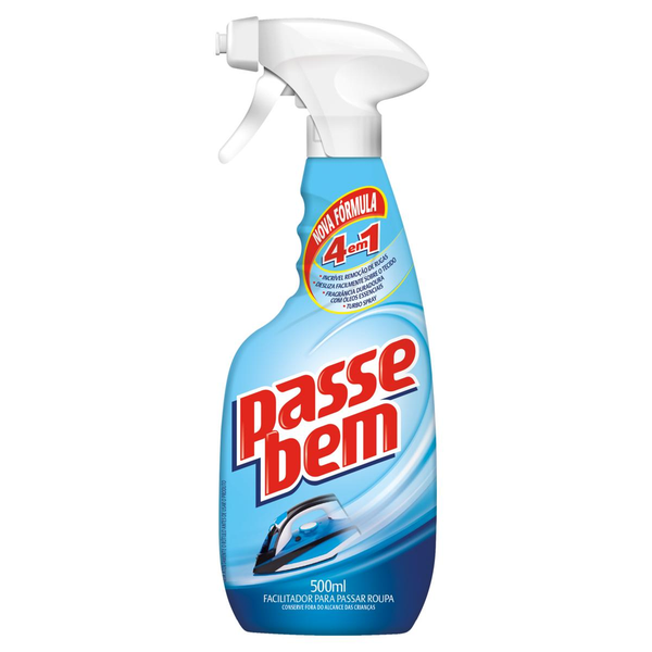 Facilitador Spray de Passar Roupas Passe Bem 3 em 1 500ml