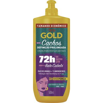 Creme Para Pentear Cachos NIELY GOLD Definição Prolongada 500ml