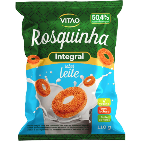 Biscoito Rosquinha Vitao 110g - Integral - Leite