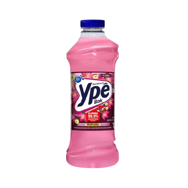 Desinfetante Bak Ypê 1 Litro - Leitoso - Floral