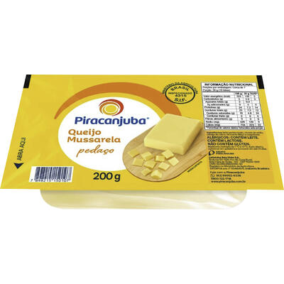 Queijo Mussarela Piracanjuba Mini 200g