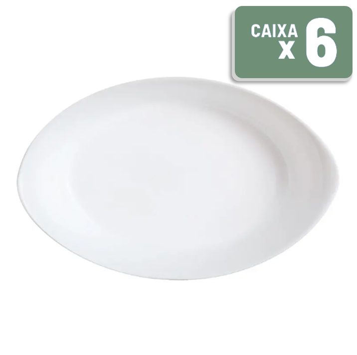 Assadeira de Vidro Temperado Smart Cuisine Carine Oval Caixa c/ 6 Un