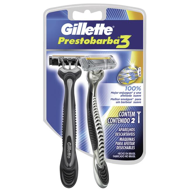 Aparelho de Barbear Gillette Prestobarba 3 2un
