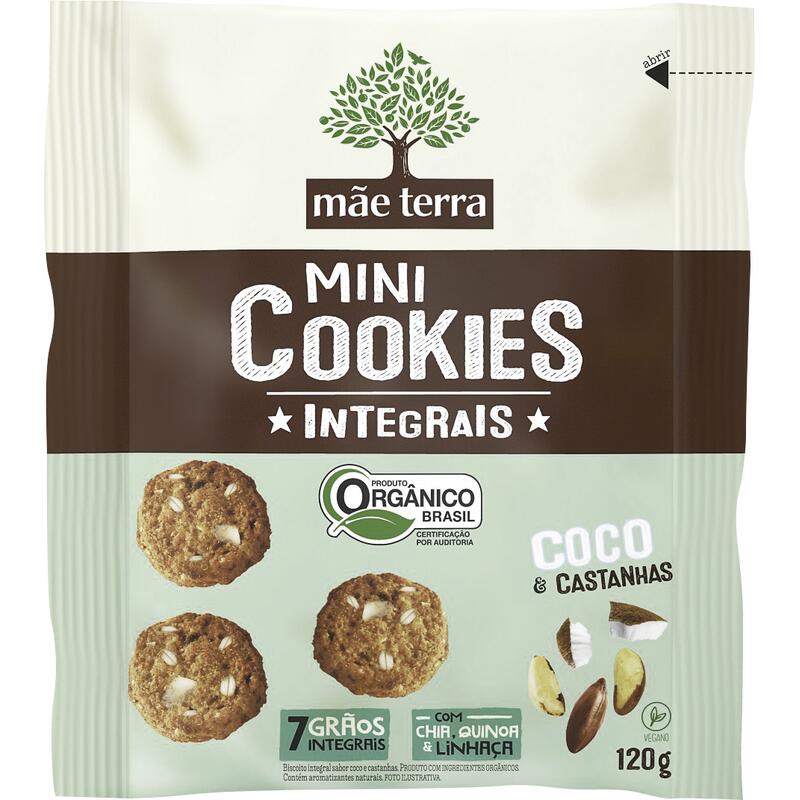 Biscoito Orgânico Cookie Mãe Terra Coco 120g