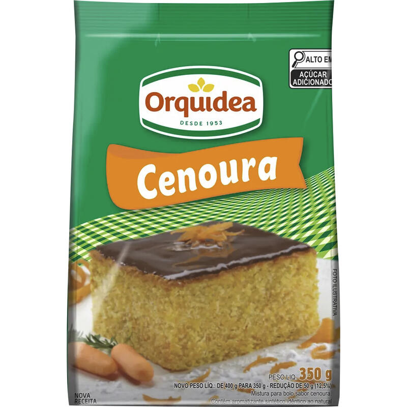 Mistura para Bolo Orquídea Cenoura 350g