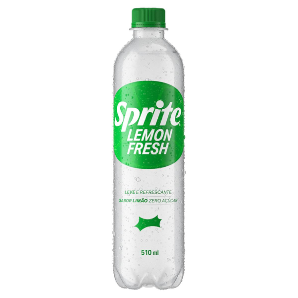 Refrigerante Lemon Fresh sem Açúcar Sprite Garrafa 510ml