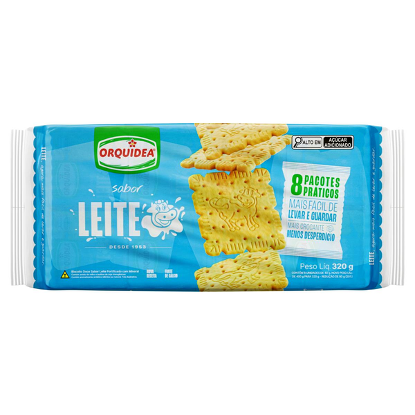 Biscoito Orquídea 350g - Leite