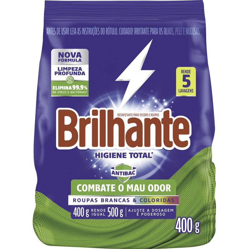 Sanitizante em Pó Brilhante Higiene Total 400g