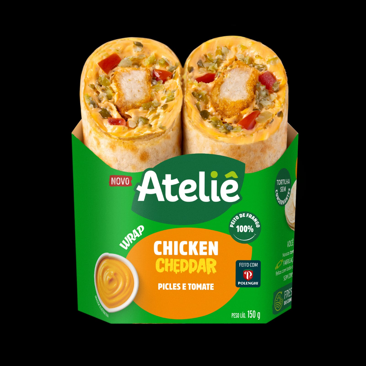 WRAP FRANGO CHEDDAR