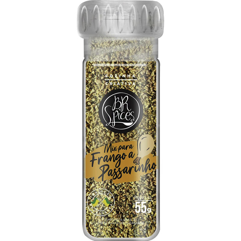 Mix para Frango a Passarinho com Moedor BR Spices Vidro 55g