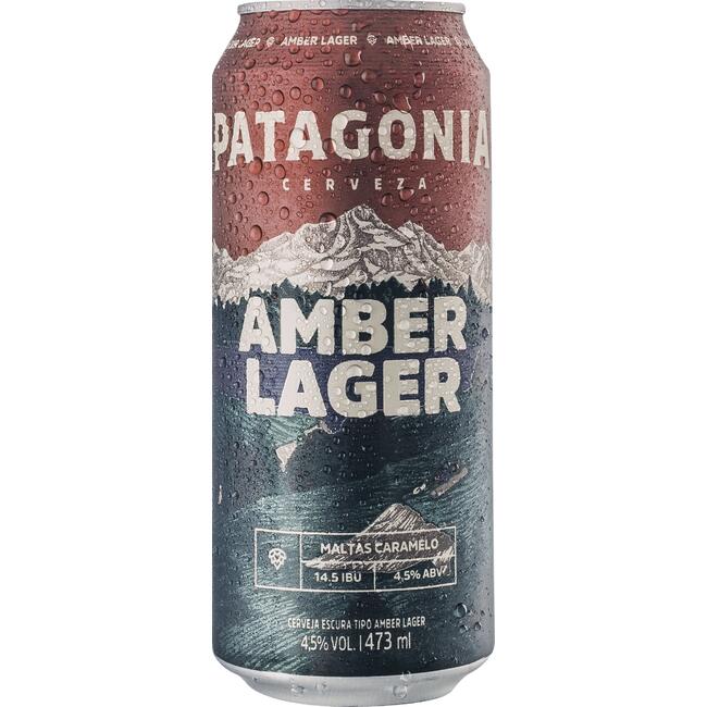 Cerveja PATAGONIA  Amber Lager Lata 473ml