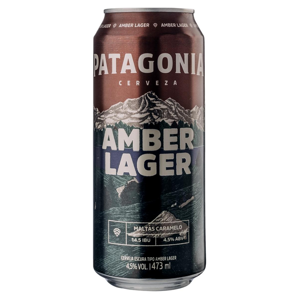 Cerveja PATAGONIA  Amber Lager Lata 473ml