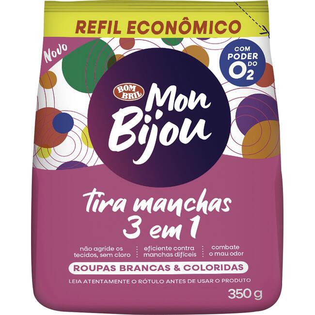 Tira Manchas em Pó Mon Bijou 3 em 1 350g