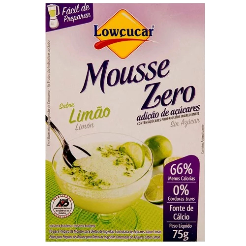Mistura para Mousse Lowçucar 25g - Diet - Limão